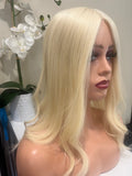 The AJ Silk Human Hair Enhancer Pure Platinum 16 inches