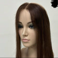 The AJ Hairline Human Hair Enhancer 12inch Spiced Brown
