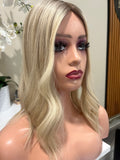 The AJ Ultra Lightweight Human Hair Enhancer 14inch Rooted Ash Blonde and Toner