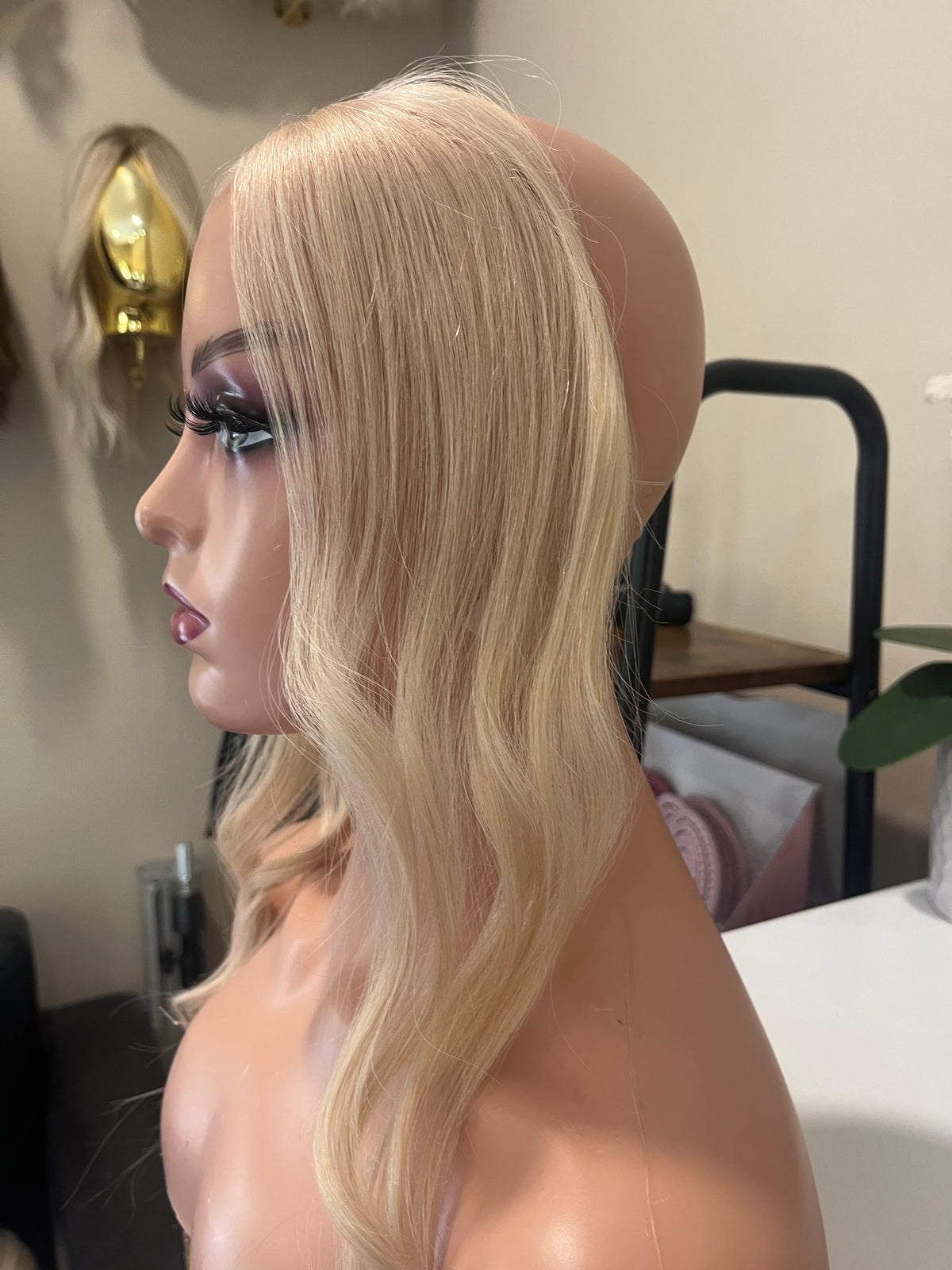 The AJ Hairline Human Hair Enhancer 14inch Luxe Light Blonde