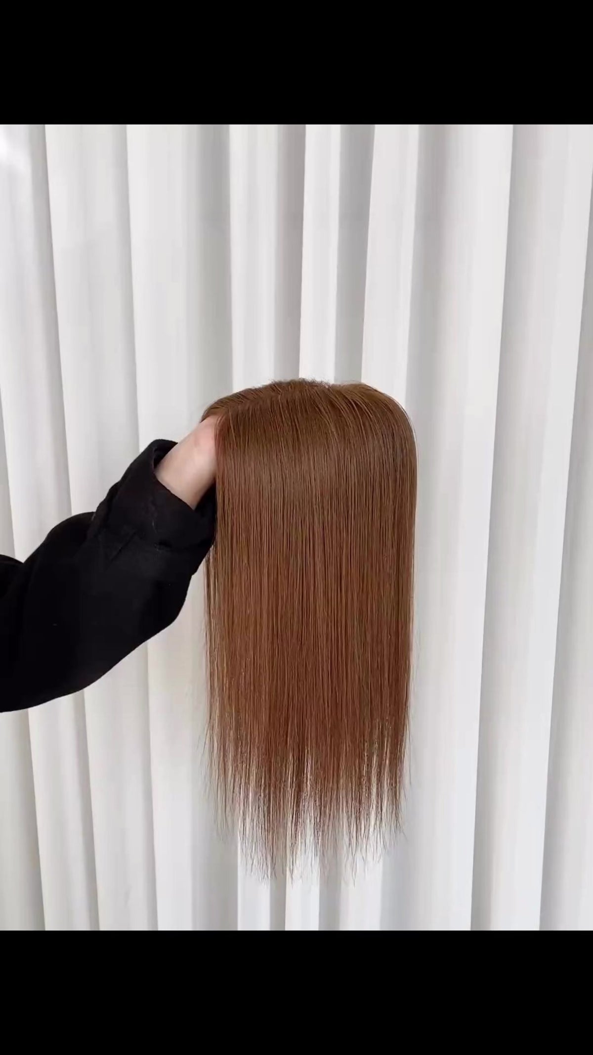 The AJ Ultra Lightweight Human Hair Enhancer 18inch Golden Copper Brown